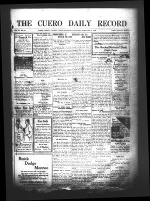 The Cuero Daily Record (Cuero, Tex.), Vol. 44, No. 38, Ed. 1 Wednesday, February 16, 1916