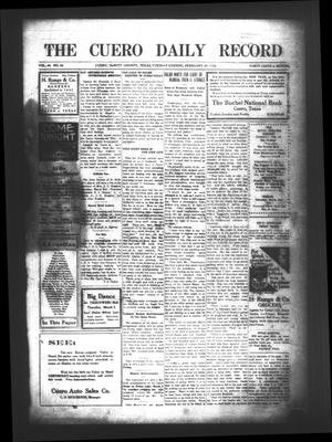 The Cuero Daily Record (Cuero, Tex.), Vol. 44, No. 49, Ed. 1 Tuesday, February 29, 1916