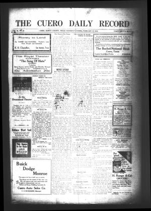 The Cuero Daily Record (Cuero, Tex.), Vol. 44, No. 33, Ed. 1 Thursday, February 10, 1916