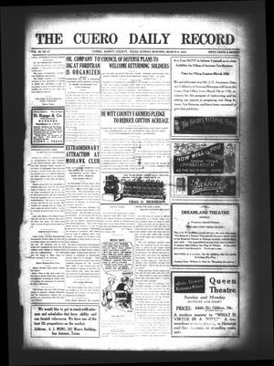 The Cuero Daily Record (Cuero, Tex.), Vol. 50, No. 57, Ed. 1 Sunday, March 9, 1919