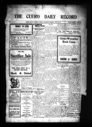 The Cuero Daily Record (Cuero, Tex.), Vol. 37, No. 21, Ed. 1 Thursday, July 25, 1912