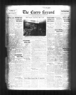 The Cuero Record (Cuero, Tex.), Vol. 39, No. 146, Ed. 1 Tuesday, June 20, 1933