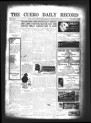 The Cuero Daily Record (Cuero, Tex.), Vol. 50, No. 66, Ed. 1 Wednesday, March 19, 1919
