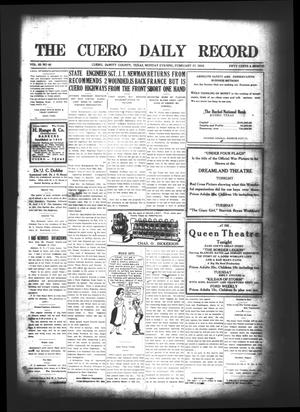 The Cuero Daily Record (Cuero, Tex.), Vol. 50, No. 40, Ed. 1 Monday, February 17, 1919