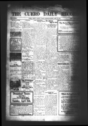 The Cuero Daily Record (Cuero, Tex.), Vol. 44, No. 91, Ed. 1 Tuesday, April 18, 1916
