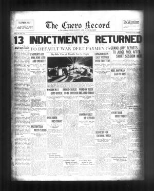 The Cuero Record (Cuero, Tex.), Vol. 39, No. 135, Ed. 1 Wednesday, June 7, 1933