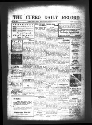 The Cuero Daily Record (Cuero, Tex.), Vol. 44, No. 42, Ed. 1 Monday, February 21, 1916