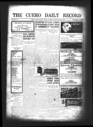 The Cuero Daily Record (Cuero, Tex.), Vol. 50, No. 67, Ed. 1 Thursday, March 20, 1919