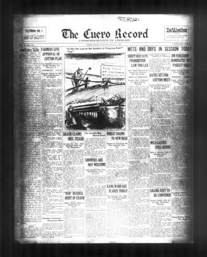 The Cuero Record (Cuero, Tex.), Vol. 39, No. 152, Ed. 1 Tuesday, June 27, 1933