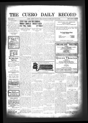 The Cuero Daily Record (Cuero, Tex.), Vol. 50, No. 16, Ed. 1 Monday, January 20, 1919
