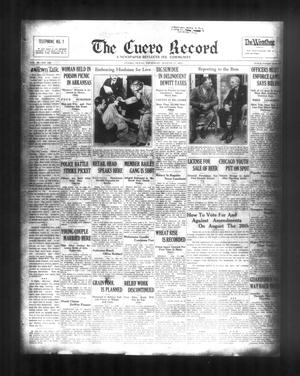 The Cuero Record (Cuero, Tex.), Vol. 39, No. 196, Ed. 1 Thursday, August 17, 1933