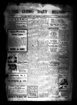 The Cuero Daily Record (Cuero, Tex.), Vol. 37, No. 8, Ed. 1 Wednesday, July 10, 1912
