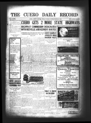 The Cuero Daily Record (Cuero, Tex.), Vol. 50, No. 65, Ed. 1 Tuesday, March 18, 1919