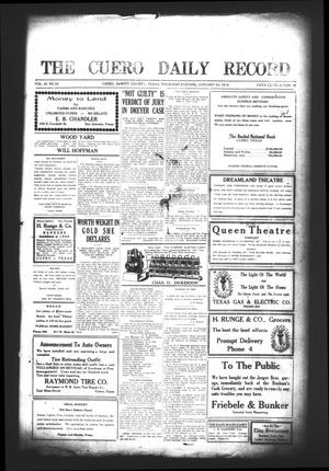 The Cuero Daily Record (Cuero, Tex.), Vol. 50, No. 25, Ed. 1 Thursday, January 30, 1919