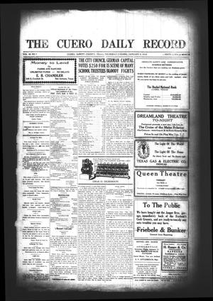 Primary view of object titled 'The Cuero Daily Record (Cuero, Tex.), Vol. 50, No. 7, Ed. 1 Thursday, January 9, 1919'.