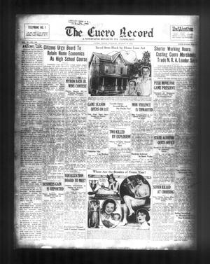 The Cuero Record (Cuero, Tex.), Vol. 39, No. 200, Ed. 1 Tuesday, August 22, 1933