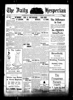 The Daily Hesperian (Gainesville, Tex.), Vol. 26, No. 234, Ed. 1 Saturday, December 3, 1904
