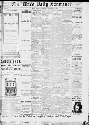 The Waco Daily Examiner. (Waco, Tex.), Vol. 13, No. 229, Ed. 1, Wednesday, November 30, 1881