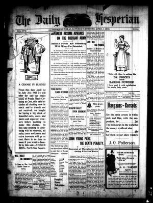 The Daily Hesperian (Gainesville, Tex.), Vol. 27, No. 24, Ed. 1 Saturday, April 1, 1905