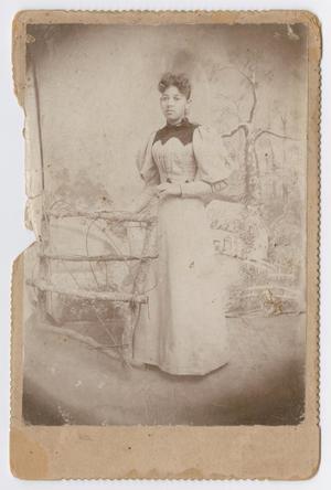 [Unknown African American Woman by Fence]