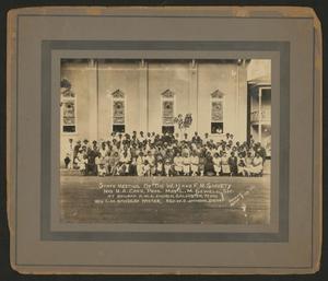 Primary view of object titled '[State Meeting of W. H. and F. M. Society]'.