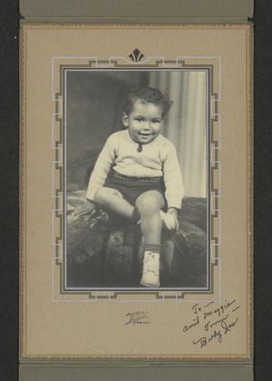 Primary view of object titled '[Portrait of Bobby Joe]'.