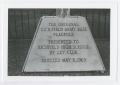 Photograph: [Rich Field Army Base Flagpole Plaque]