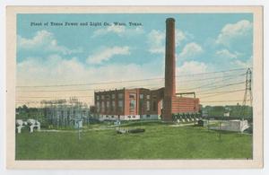 Primary view of object titled '[Texas Power and Light Co. Plant]'.