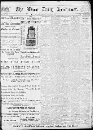 Primary view of object titled 'The Waco Daily Examiner. (Waco, Tex.), Vol. 13, No. 272, Ed. 1, Friday, January 20, 1882'.