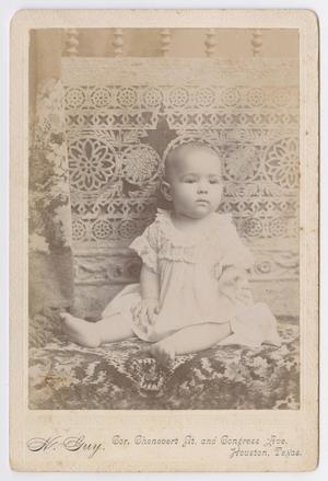 Primary view of object titled '[Unknown Baby Portrait]'.