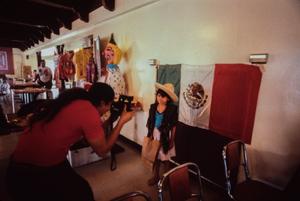 [Girl with Mexican Flag]