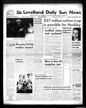 The Levelland Daily Sun News (Levelland, Tex.), Vol. 17, No. 50, Ed. 1 Tuesday, November 25, 1958