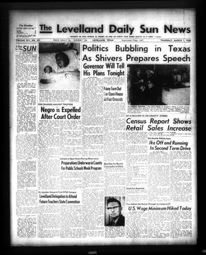 Primary view of object titled 'The Levelland Daily Sun News (Levelland, Tex.), Vol. 14, No. 337, Ed. 1 Thursday, March 1, 1956'.