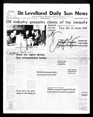The Levelland Daily Sun News (Levelland, Tex.), Vol. 17, No. 108, Ed. 1 Friday, February 13, 1959