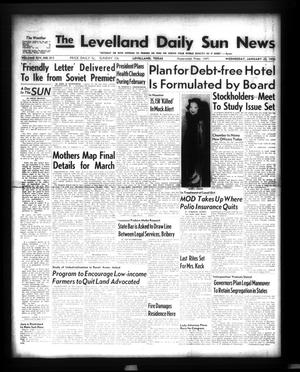 Primary view of object titled 'The Levelland Daily Sun News (Levelland, Tex.), Vol. 14, No. 311, Ed. 1 Wednesday, January 25, 1956'.
