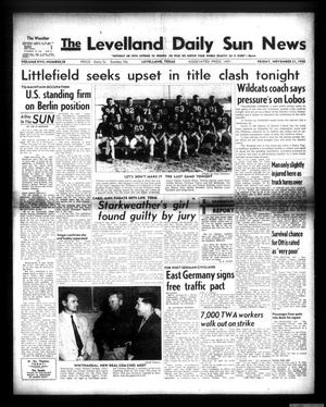 The Levelland Daily Sun News (Levelland, Tex.), Vol. 17, No. 58, Ed. 1 Friday, November 21, 1958