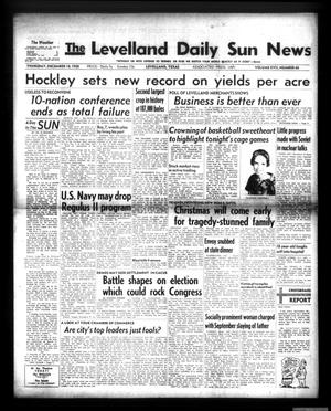 The Levelland Daily Sun News (Levelland, Tex.), Vol. 17, No. 66, Ed. 1 Thursday, December 18, 1958