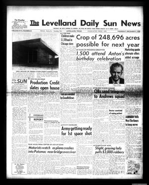 The Levelland Daily Sun News (Levelland, Tex.), Vol. 17, No. 56, Ed. 1 Thursday, December 4, 1958