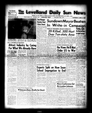 Primary view of object titled 'The Levelland Daily Sun News (Levelland, Tex.), Vol. 15, No. 101, Ed. 1 Wednesday, April 4, 1956'.