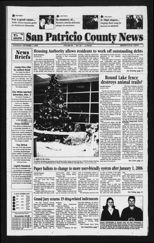 Primary view of object titled 'San Patricio County News (Sinton, Tex.), Vol. 98, No. 48, Ed. 1 Thursday, December 1, 2005'.