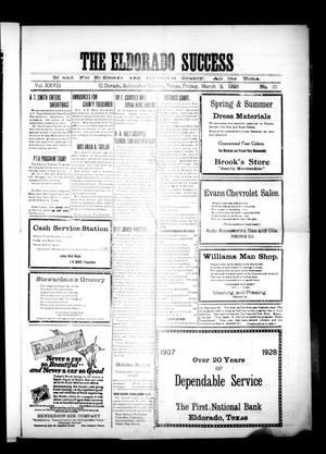 The Eldorado Success (Eldorado, Tex.), Vol. 28, No. 10, Ed. 1 Friday, March 9, 1928