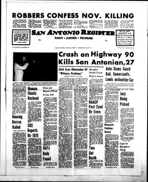 San Antonio Register (San Antonio, Tex.), Vol. 44, No. 36, Ed. 1 Friday, February 20, 1976