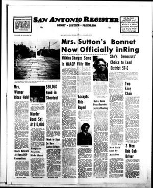 Primary view of object titled 'San Antonio Register (San Antonio, Tex.), Vol. 45, No. 14, Ed. 1 Friday, July 9, 1976'.