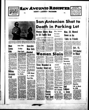 Primary view of object titled 'San Antonio Register (San Antonio, Tex.), Vol. 45, No. 13, Ed. 1 Friday, July 2, 1976'.