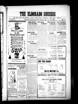 The Eldorado Success (Eldorado, Tex.), Vol. 27, No. 16, Ed. 1 Friday, April 22, 1927