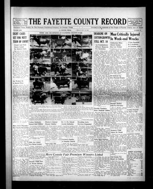 The Fayette County Record (La Grange, Tex.), Vol. 30, No. 99, Ed. 1 Friday, October 10, 1952