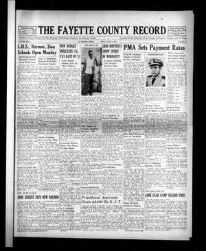 The Fayette County Record (La Grange, Tex.), Vol. 30, No. 89, Ed. 1 Friday, September 5, 1952