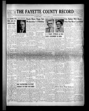 The Fayette County Record (La Grange, Tex.), Vol. 30, No. 36, Ed. 1 Tuesday, March 4, 1952