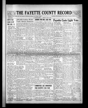The Fayette County Record (La Grange, Tex.), Vol. 30, No. 78, Ed. 1 Tuesday, July 29, 1952