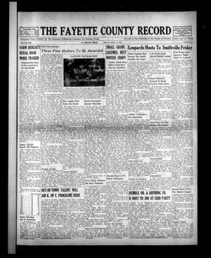 The Fayette County Record (La Grange, Tex.), Vol. 30, No. 93, Ed. 1 Friday, September 19, 1952